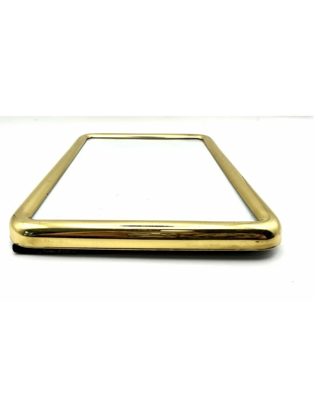 Vintage Rounded Edge Brass Photo Picture Frame 3 × 5 ~ GREAT!
